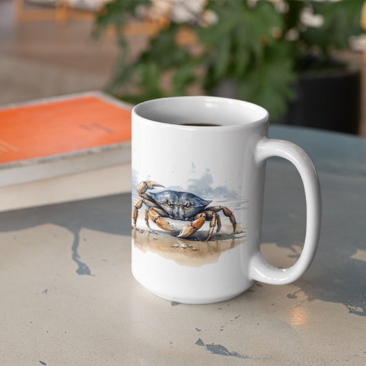 Waterverf strandkrab koffiemok