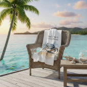 Waterverf Strandkrab, op maat Fleece Deken