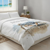 Waterverf Strandkrab, op maat Fleece Deken