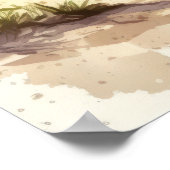 Waterverf strandlandschap poster (Hoek)