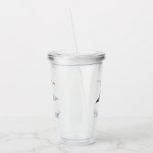 Waterverf Strandmeeuw Persoonlijk Acryl Drinkbeker (Links)