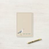 Waterverf Strandmeeuw Persoonlijk Post-it® Notes (Op bureau)