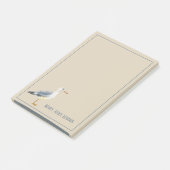 Waterverf Strandmeeuw Persoonlijk Post-it® Notes (Schuin)