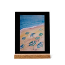 Waterverf strandparasols