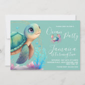 Waterverf strandstransportpartij kaart (Voorkant)