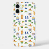 Waterverf strandvakantie reis  Case-Mate iPhone case (Achterkant)