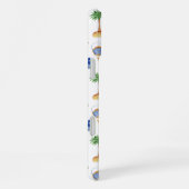 Waterverf strandvakantie reis iPhone hoesje (Rechterkant)