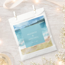 Waterverf strandverbinding bestemming oceaan bedankzakje