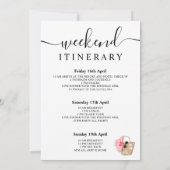 Waterverf strandzak verjaardagscurprogramma weekei kaart (Achterkant)