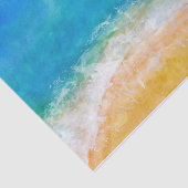 Waterverf Strandzicht Tissuepapier (Detail)