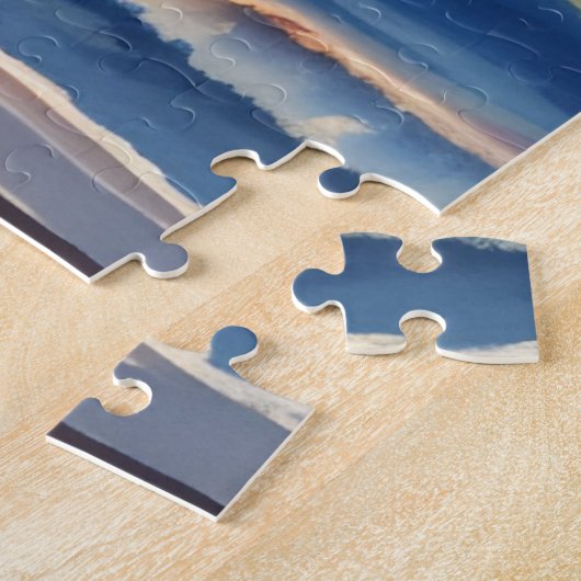 Waterverf strandzonneschijn legpuzzel (Zijkant)