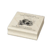 Waterverf Strawberry Jam Jar Label Rubberstempel (Stempel)