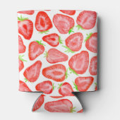 Waterverf strawberry snijdt patroon blikjeskoeler (Achterkant)