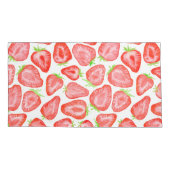 Waterverf strawberry snijdt patroon kussensloop (Achterkant-Links)
