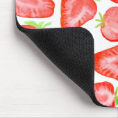 Waterverf strawberry snijdt patroon muismat (Hoek)
