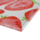 Waterverf strawberry snijdt patroon snijplank (Hoek)