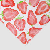 Waterverf strawberry snijdt patroon tissuepapier (Detail)