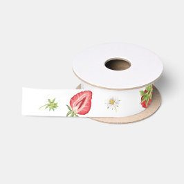Waterverf Strawberry Theme Party Pattern Gift Satijnen Lint