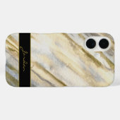 Waterverf Streaks in Tan Grey Blauw & Goud w / Naa Case-Mate iPhone Case (Achterkant (horizontaal))