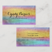 Waterverf Streaks Visitekaartje (Voorkant / Achterkant)