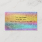 Waterverf Streaks Visitekaartje (Achterkant)