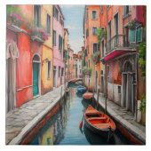 Waterverf Street in Venetië Tegeltje (Voorkant)