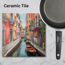 Waterverf Street in Venetië