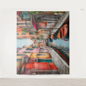 Waterverf Street in Venetië Wandkleed (Voorkant)