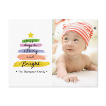 Waterverf streken, kerstboom, ster, foto