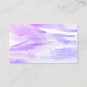  waterverf strepen aangepaste visitekaartjes (Achterkant)