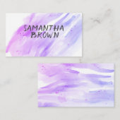  waterverf strepen aangepaste visitekaartjes (Voorkant / Achterkant)