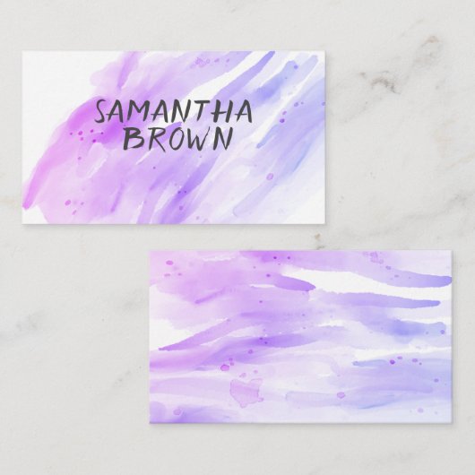  waterverf strepen aangepaste visitekaartjes (Voorkant / Achterkant)