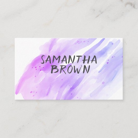  waterverf strepen aangepaste visitekaartjes (Voorkant)
