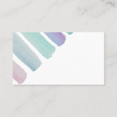  waterverf strepen aangepaste visitekaartjes (Achterkant)