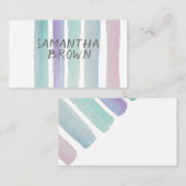  waterverf strepen aangepaste visitekaartjes (Voorkant / Achterkant)