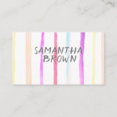  waterverf strepen aangepaste visitekaartjes (Voorkant)