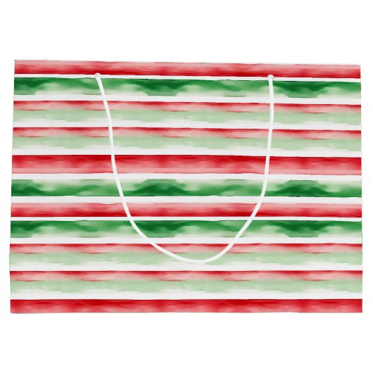 Waterverf strepen groot cadeauzakje (Achterkant)