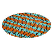 Waterverf strepen, helder kleurrijk patroon. snijplank (Hoek)