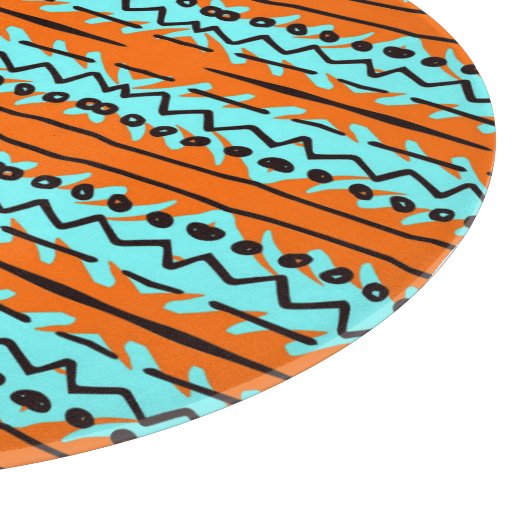 Waterverf strepen, helder kleurrijk patroon. snijplank (Hoek)