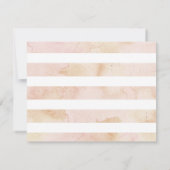 waterverf strepen lentesbloem notitiekaartje (Achterkant)