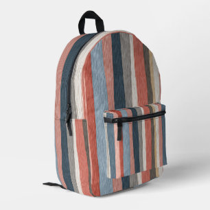 Waterverf Strepen Patroon Vintage  Bedrukte Rugzak