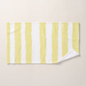 Waterverf Strepen Roze Geel Blauw Wit Bad Handdoek (Handdoek)