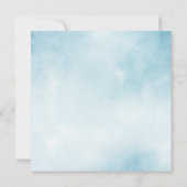 Waterverf strepen strand bruiloft opslaan van de d save the date (Achterkant)