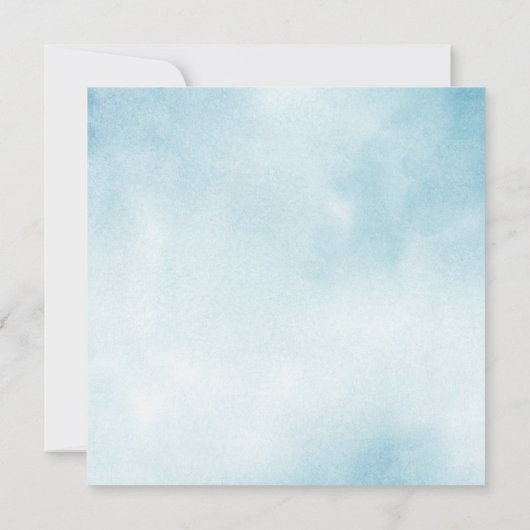 Waterverf strepen strand bruiloft opslaan van de d save the date (Achterkant)