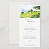 Waterverf Strijdpaarden-weddenschapskaart Bedankkaart (Voorkant / Achterkant)