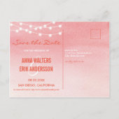 Waterverf String Lights Sla het Briefkaart Datum o (Achterkant)