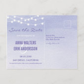 Waterverf String Lights Sla het Briefkaart Datum o (Achterkant)