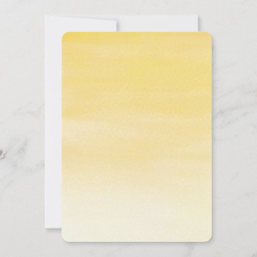 Waterverf String Lights Wedding Kaart (Achterkant)