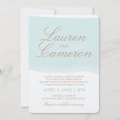 Waterverf Strip | Beach Turquoise Kaart (Voorkant)