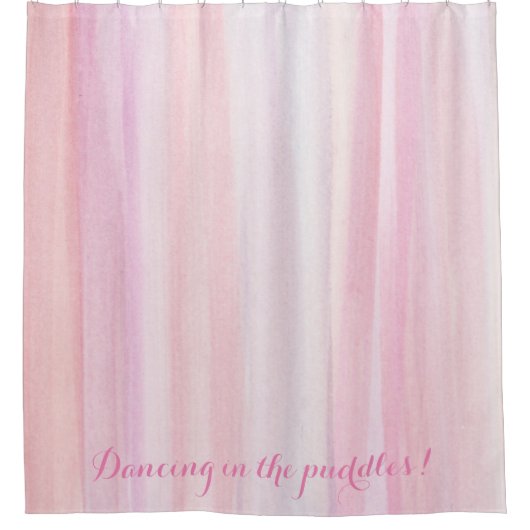 Waterverf Stripe Douchegordijn (Voorkant)